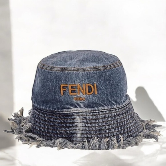 Fendi Denim Bucket Hat - Picture 1 of 16
